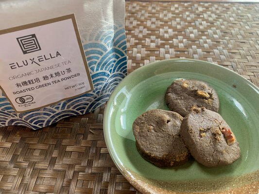 ORGANIC HOJICHA GREEN TEA & WALNUTS COOKIES