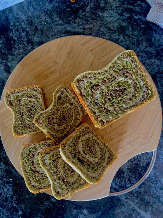 hojicha MATCHA & HOJICHA MARBLE BREAD ELUXELLA hojicha tea matcha recipe