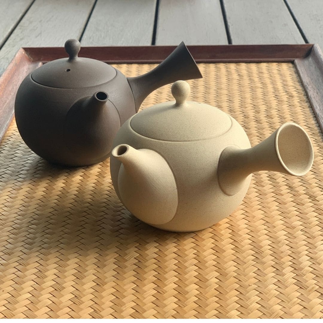 Japanese Tokoname Kyusu Tea Pot 